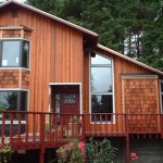 New bay windows and siding