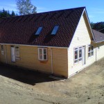 Cedar log siding